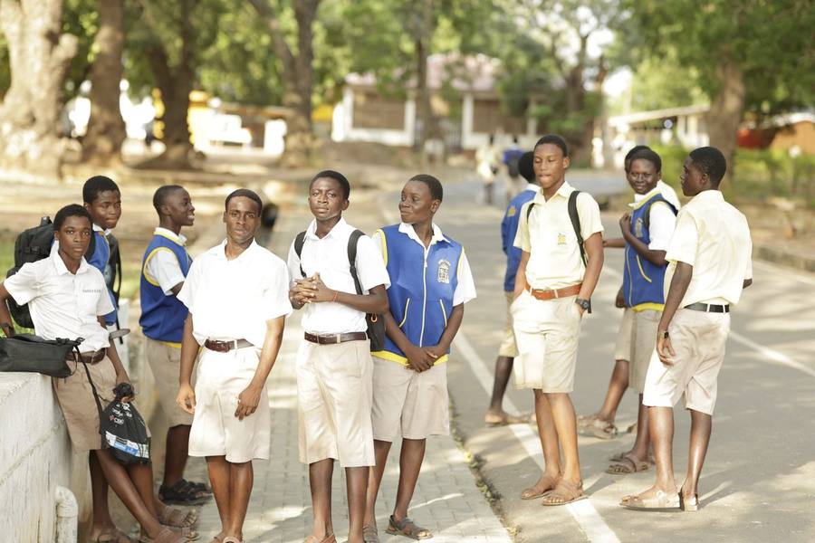 Y2L club members at Accra Academy
