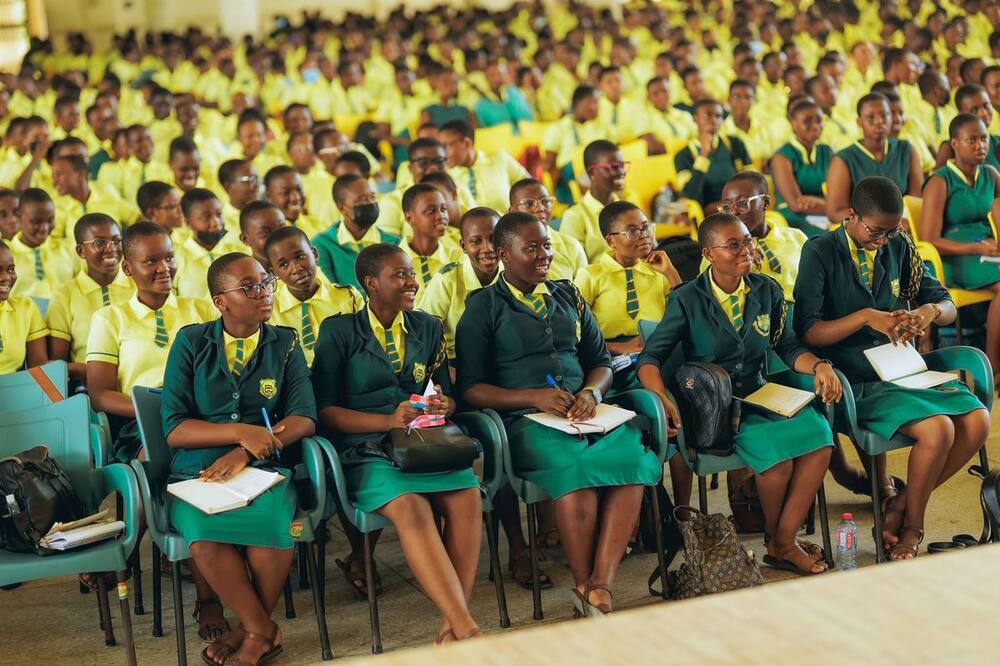 Wesley Girls High School students at a Y2L assembly